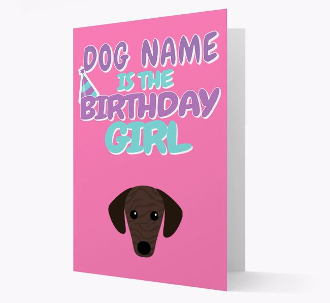 'Birthday Girl' Card with {breedFullName} Icon